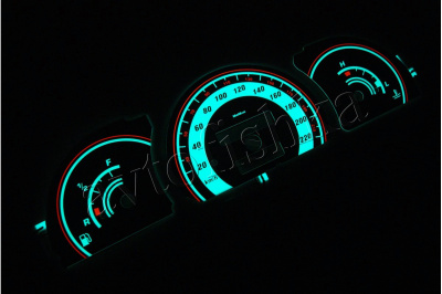 Opel Astra F светодиодные шкалы (циферблаты) без оборотов в минуту -