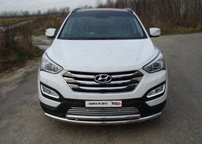 Hyundai Santa Fe (12–) Решётка в передний бампер 16 мм